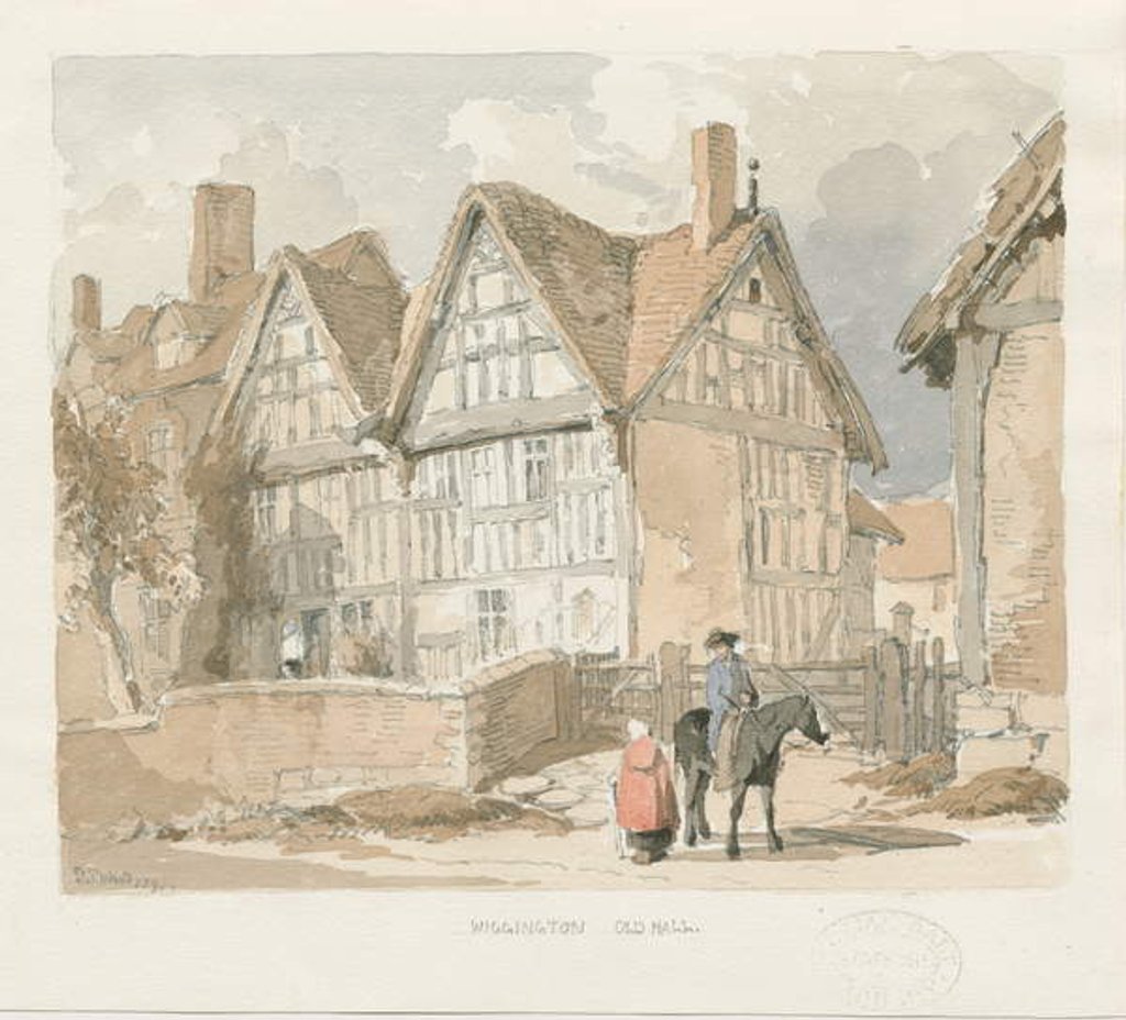 Detail of Wigginton Old Hall by Thomas Peploe Wood