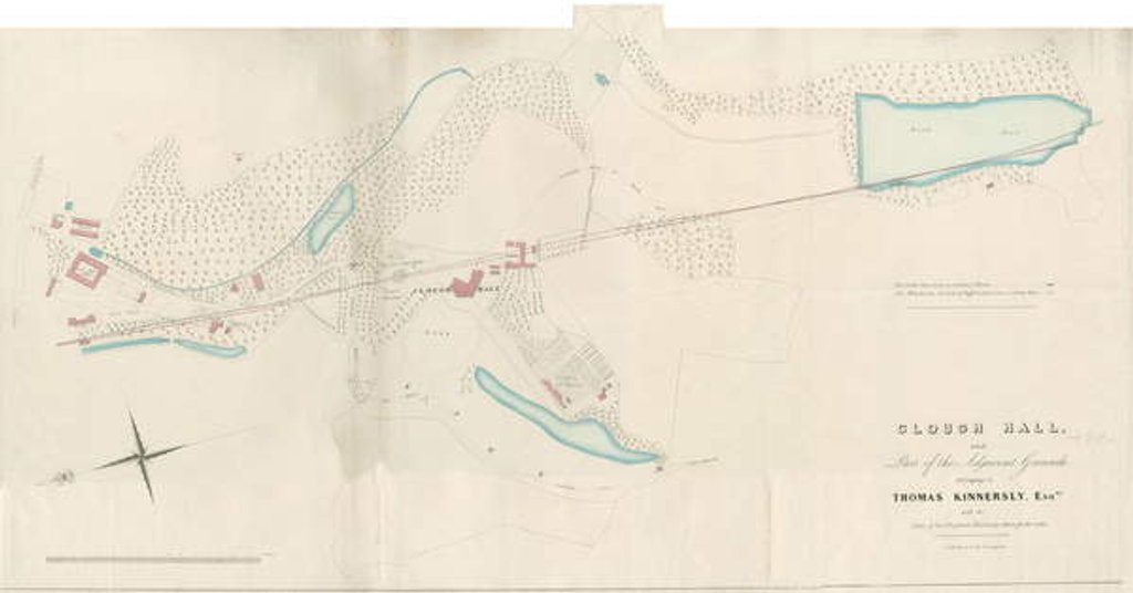 Detail of Talke - Clough Hall: lithograph, nd [1751-1819] by Anonymous Anonymous