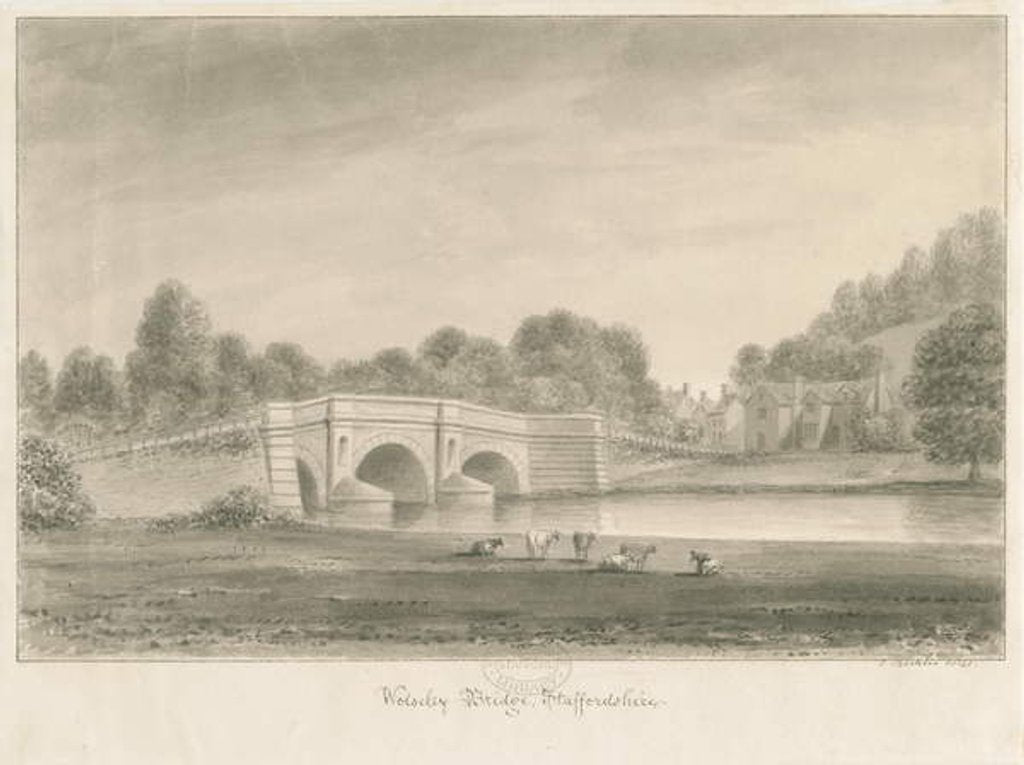 Detail of Wolseley Bridge by John Buckler