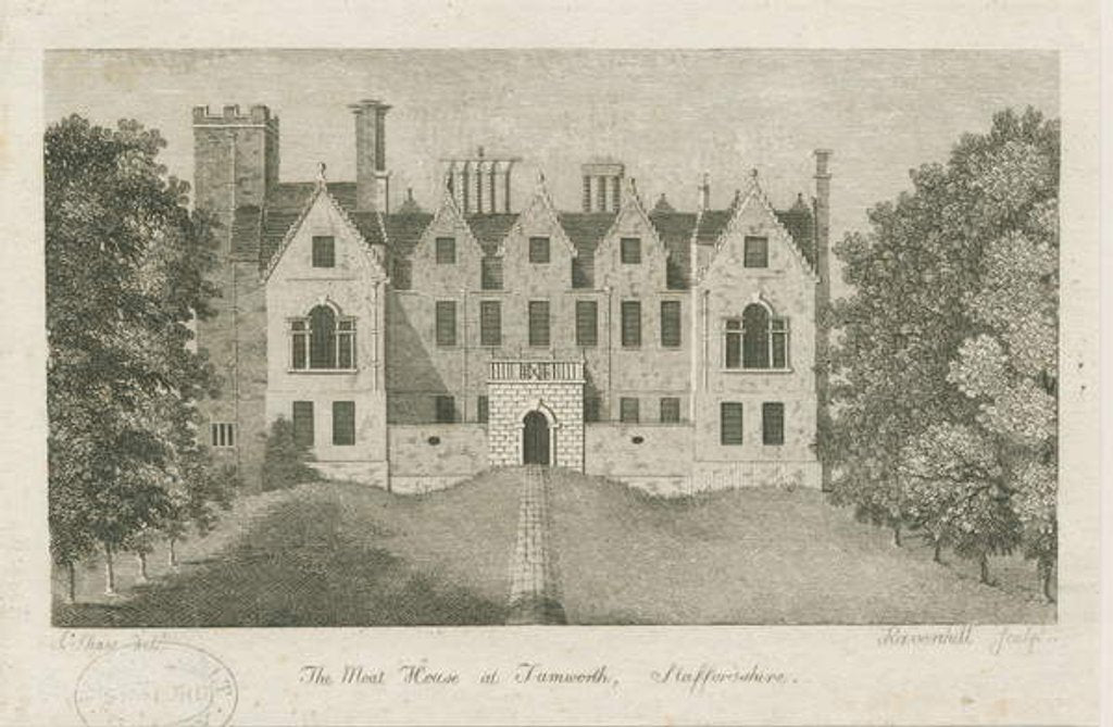 Detail of Tamworth - The Moat House: engraving, nd [1762-1802] by Stebbing Shaw