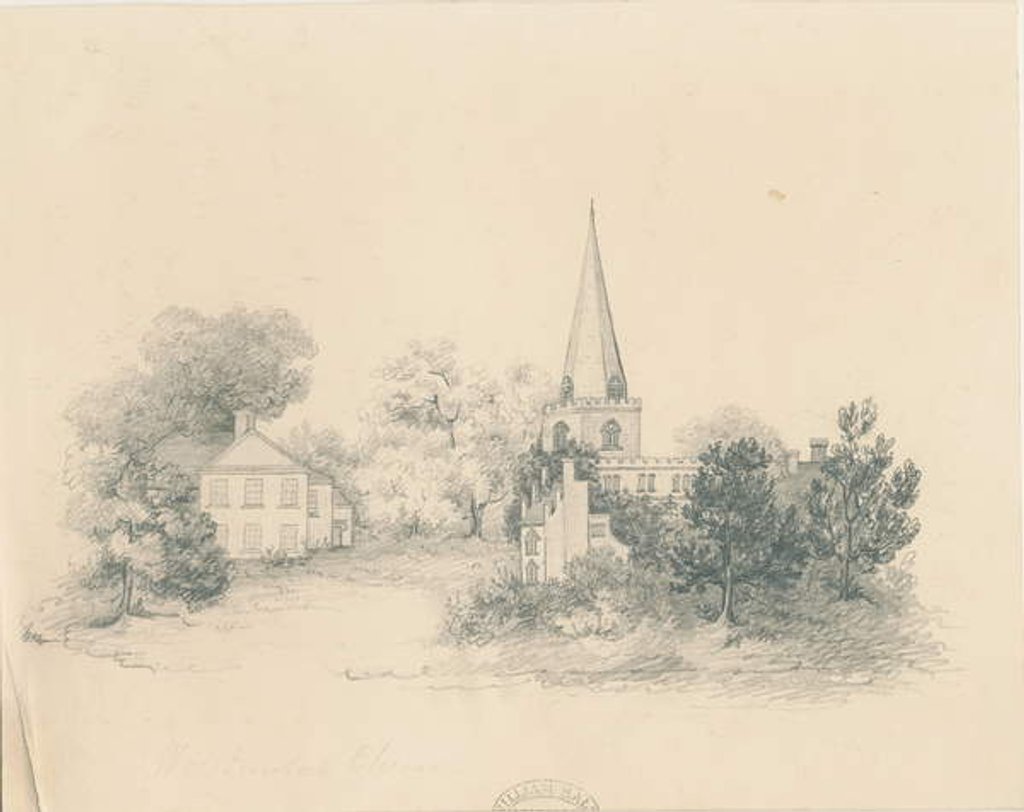 Detail of Wolstanton Church by School English