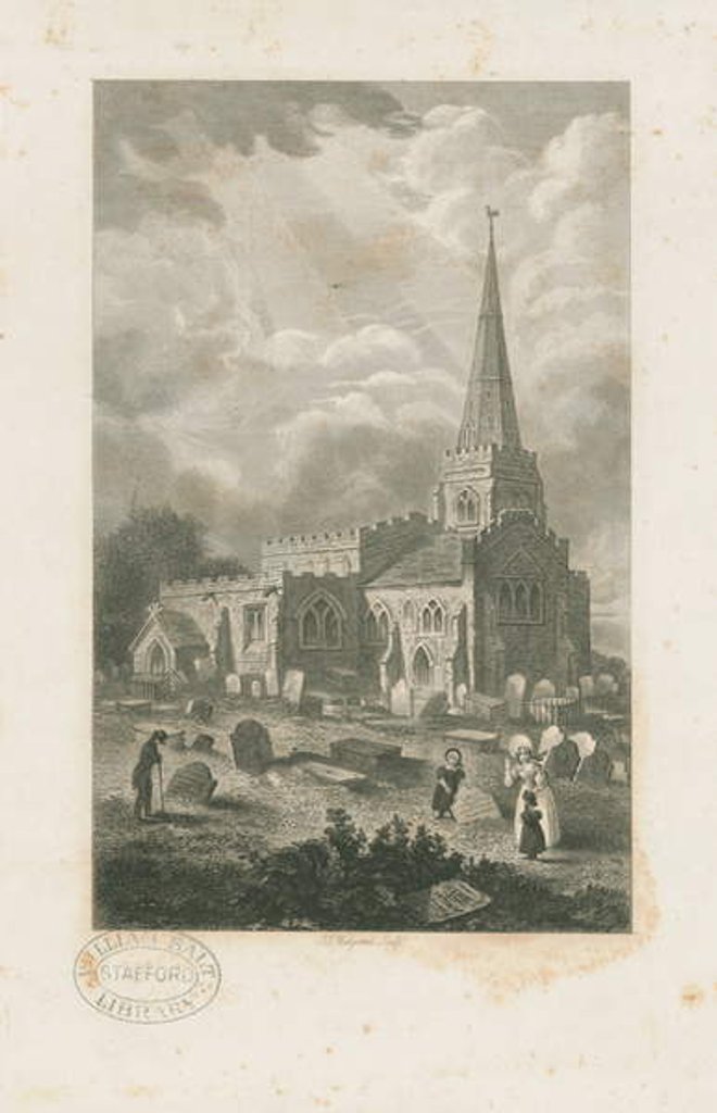 Detail of Wolstanton Church by School English