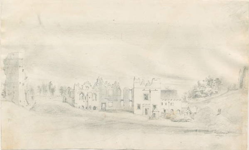 Detail of Tutbury Castle by School English