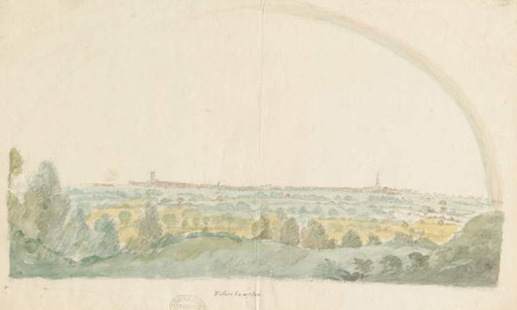 Detail of Wolverhampton - Distant view from the Heights of Tettenhall by Stebbing Shaw