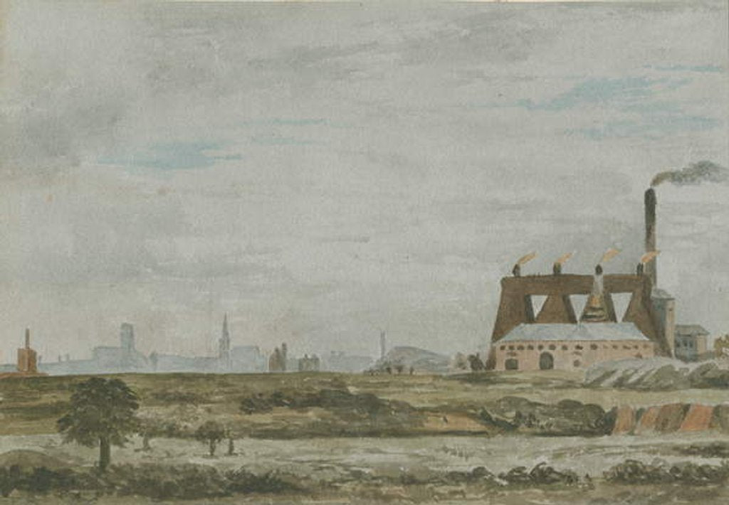 Detail of Wolverhampton - South View by Allen Edward Everitt