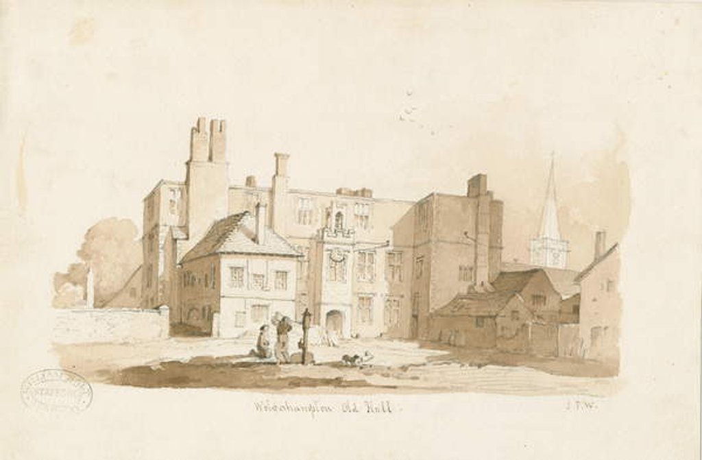 Detail of Wolverhampton - The Old Hall by Thomas Peploe Wood