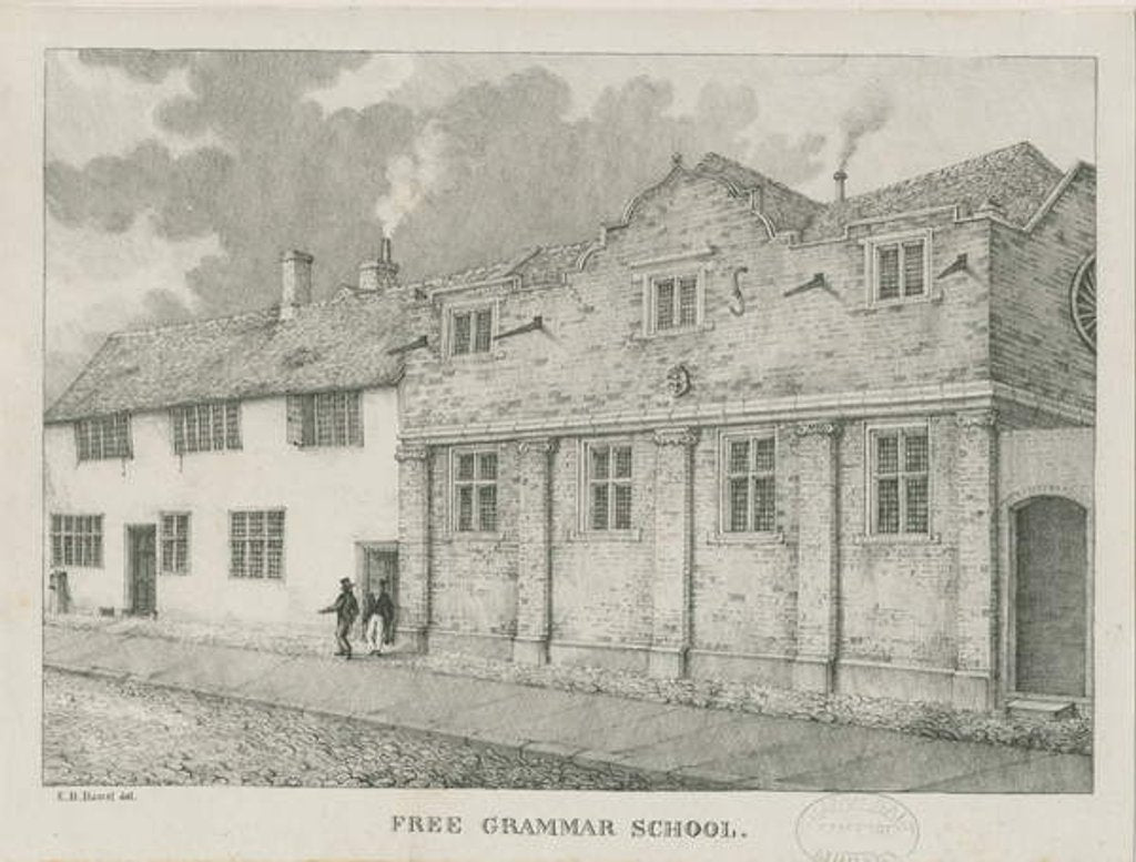 Detail of Tamworth - Guy's Almshouses by Etienne Bruno Hamel