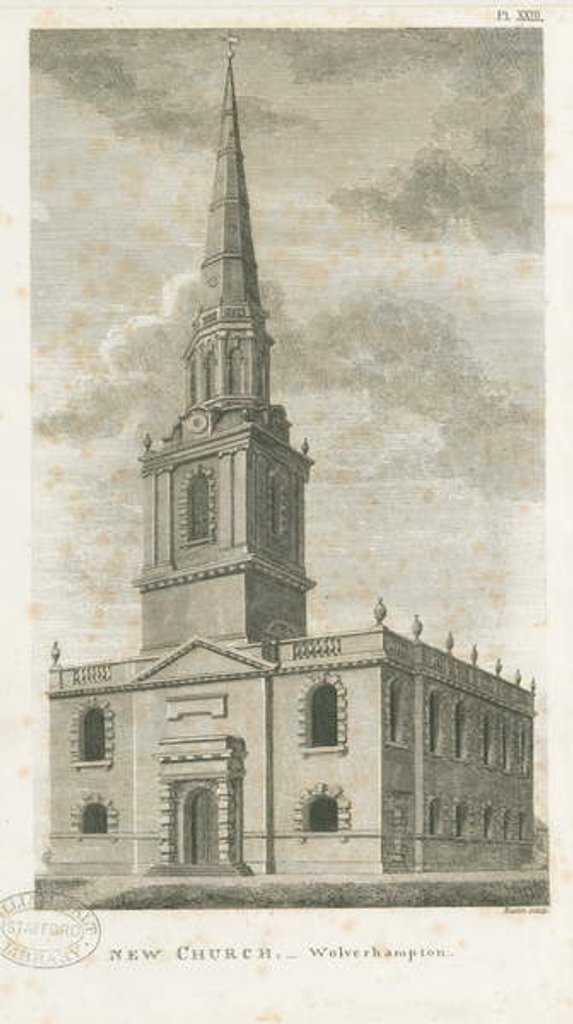 Detail of Wolverhampton - St. John's Church by Stebbing Shaw