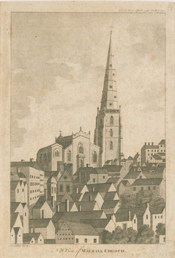 Detail of Walsall Church by Stebbing Shaw