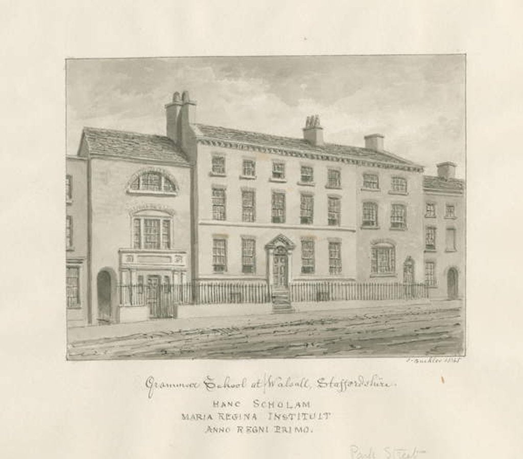 Detail of Walsall Town - Grammar School by John Buckler