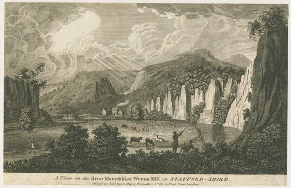 Detail of Wetton - Manifold Valley: etching, nd [19th cent] by School English