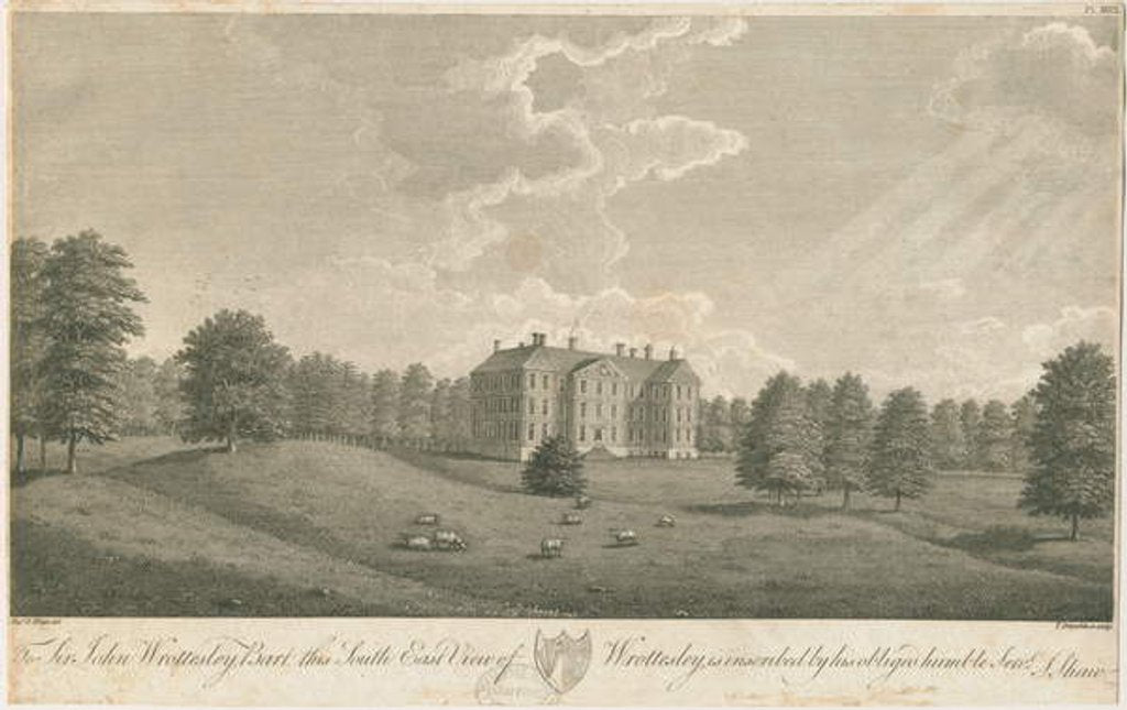 Detail of Wrottesley Hall: engraving, nd [c 1798] by Stebbing Shaw