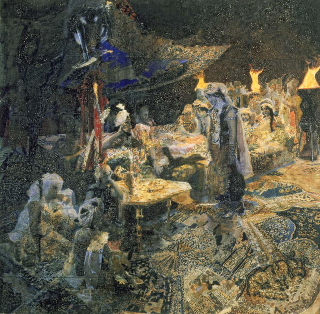 Detail of Eastern Tale, 1886 by Mikhail Aleksandrovich Vrubel