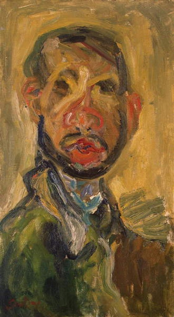 Detail of Self-Portrait, 1916 by Chaim Soutine