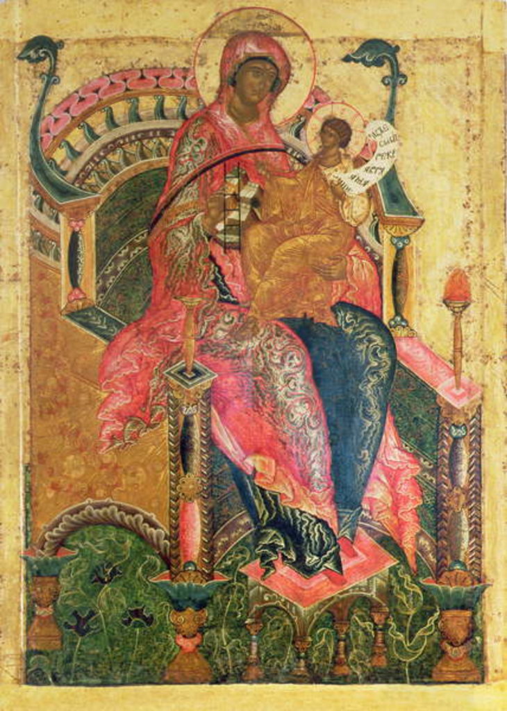 Detail of Virgin and Child, Moscow School by School Russian