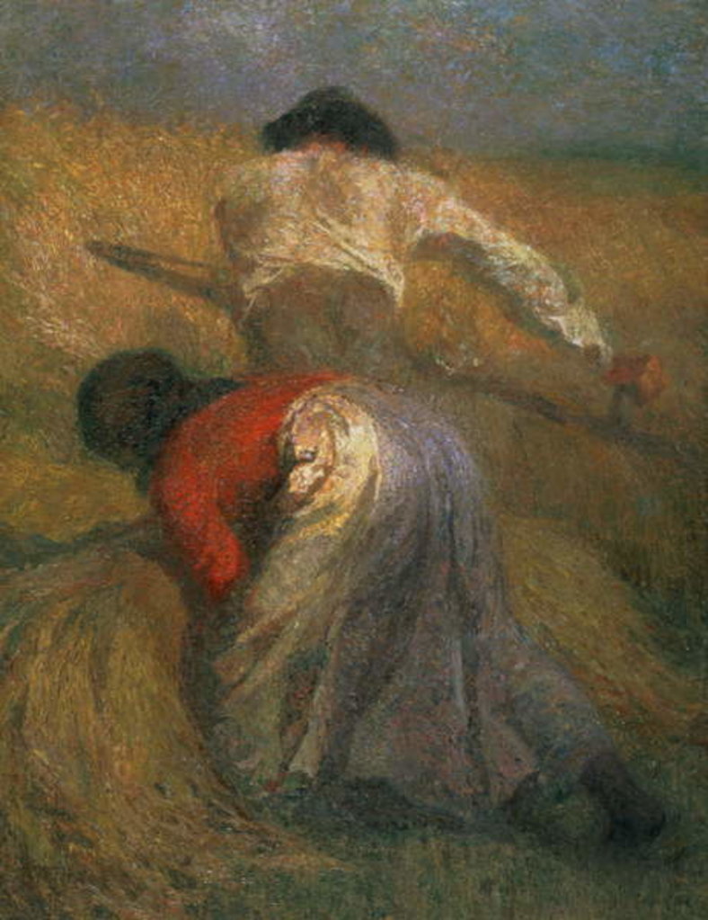 Detail of Harvesting by Adolphe Joseph Thomas Monticelli