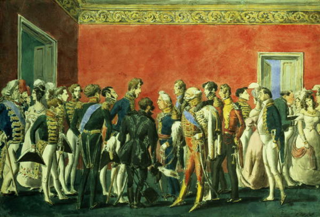 Detail of A Reception in the Embassy of Teheran, 1830s by School Russian