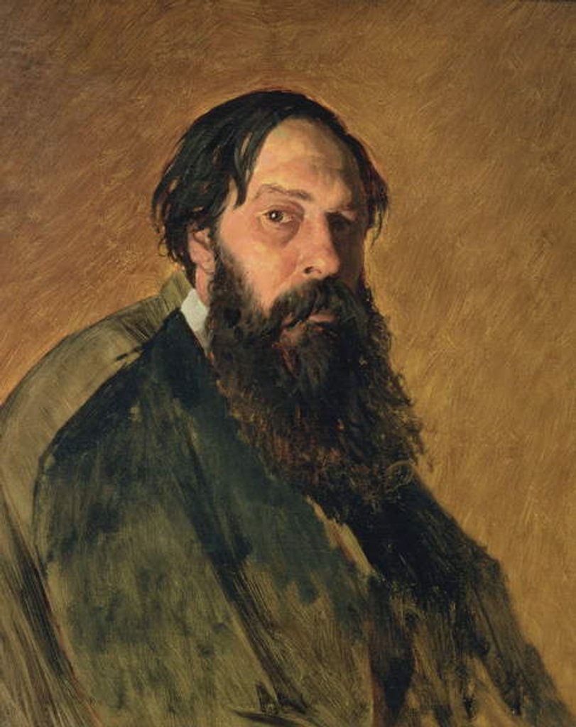Detail of Portrait of the Artist Alekei Kondratevich Sarasov by Vasili Grigorevich Perov