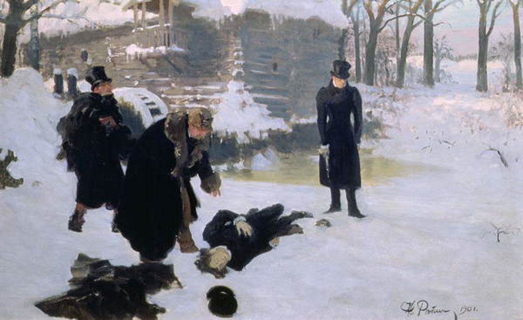 Detail of The Duel, 1901 by Ilya Efimovich Repin