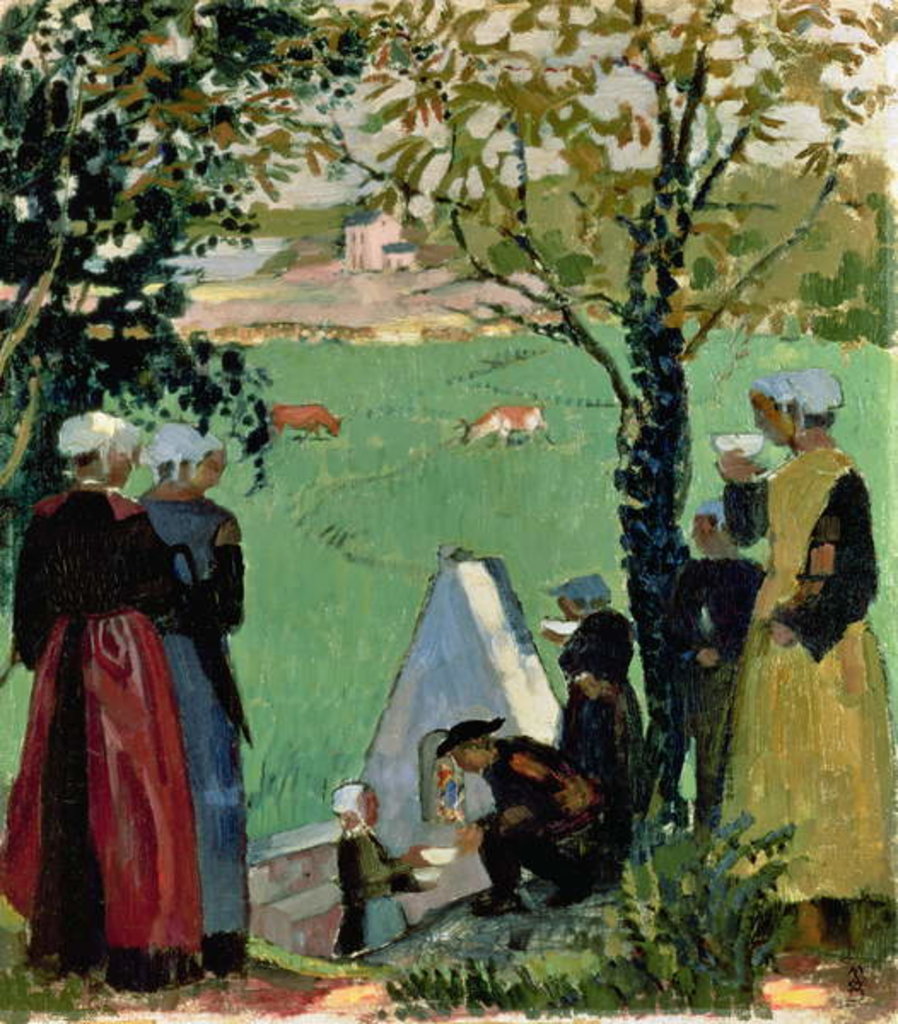 Detail of The Sacred Spring in Guidel, c.1905 by Maurice Denis