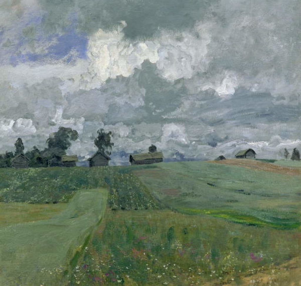 Detail of Stormy Day, 1897 by Isaak Ilyich Levitan