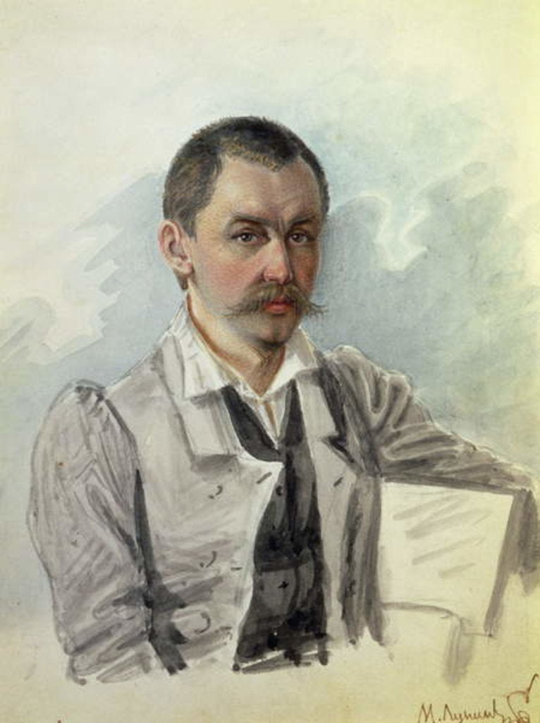 Detail of Portrait of M. Lunin Peter Prison, 1836 by Nikolai Alexandrovich Bestuzhev