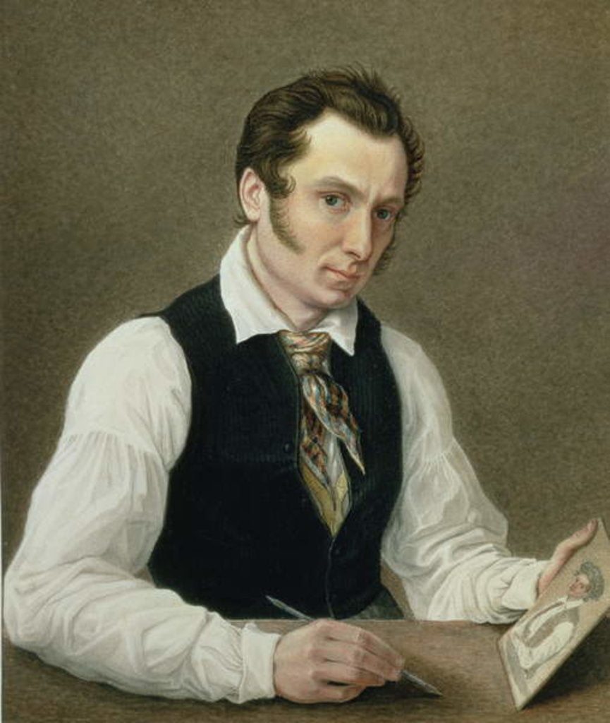 Detail of Self Portrait in Peter Prison, 1836 by Nikolai Alexandrovich Bestuzhev