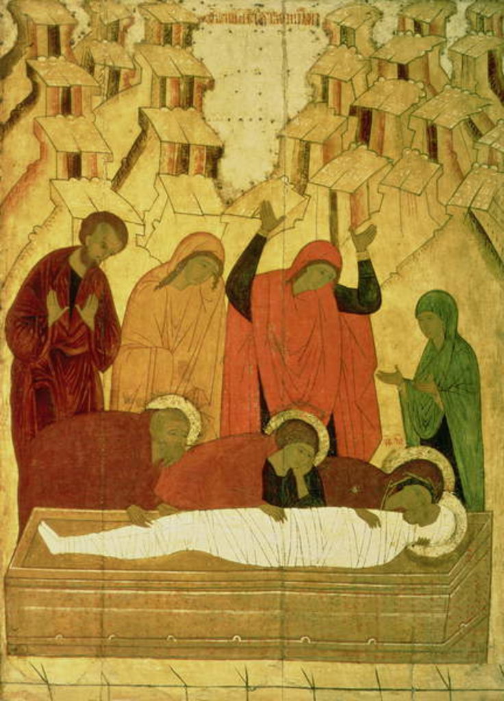 Detail of The Entombment by School Russian