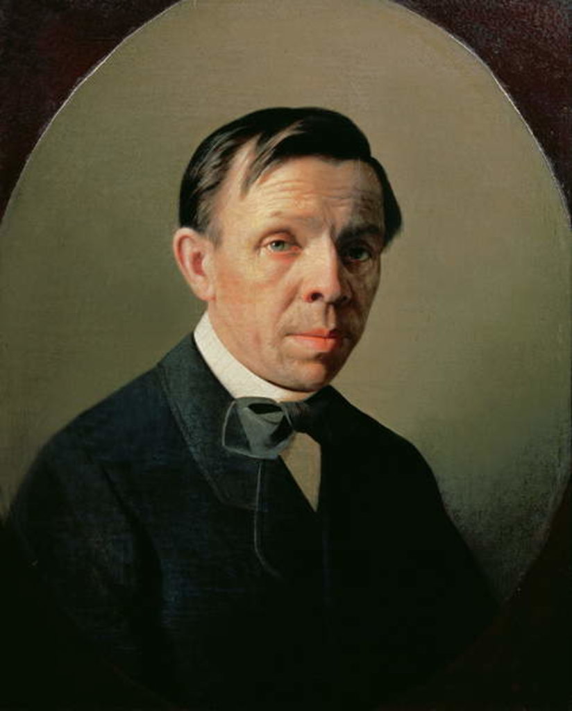 Detail of Portrait of Sergei Konstantinovich Zaryanko by Aleksei Mikhailovich Kolesov