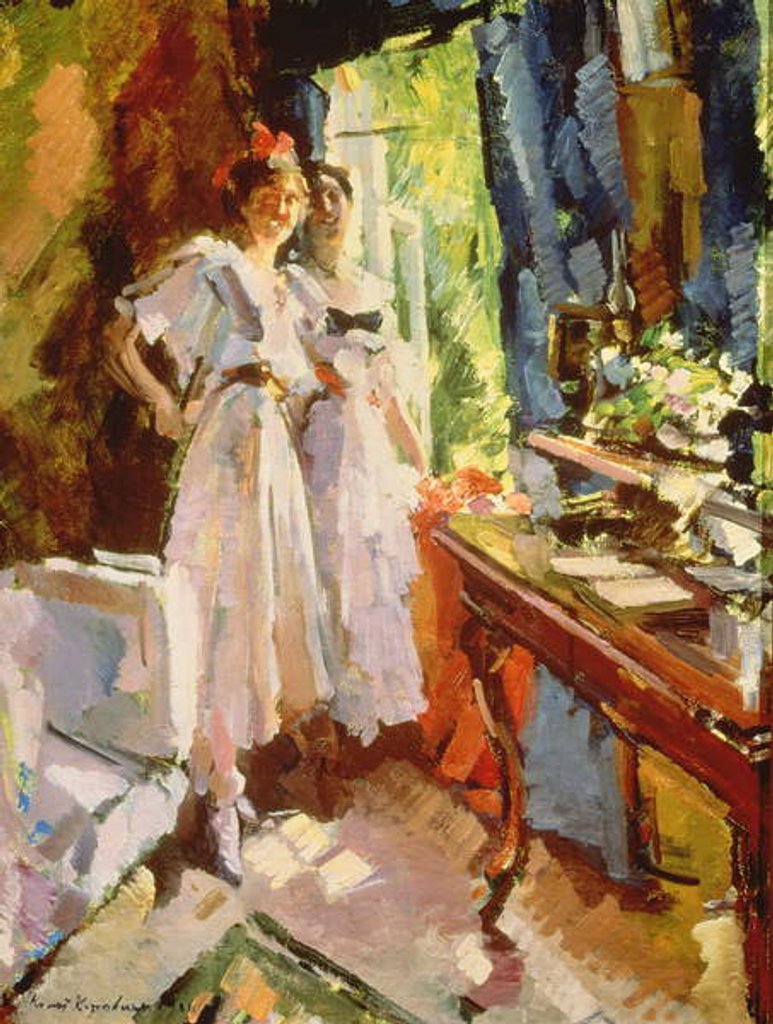 Detail of At the Open Window, 1916 by Konstantin Alekseevich Korovin
