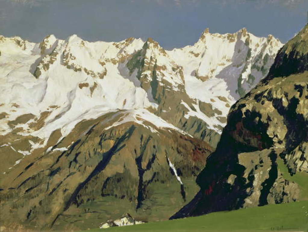 Detail of Mont Blanc Mountains, 1897 by Isaak Ilyich Levitan