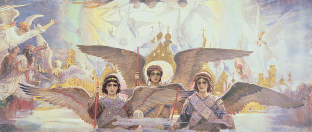 Detail of Central Panel from the Threshold of Paradise, 1885-96 by Victor Mikhailovich Vasnetsov