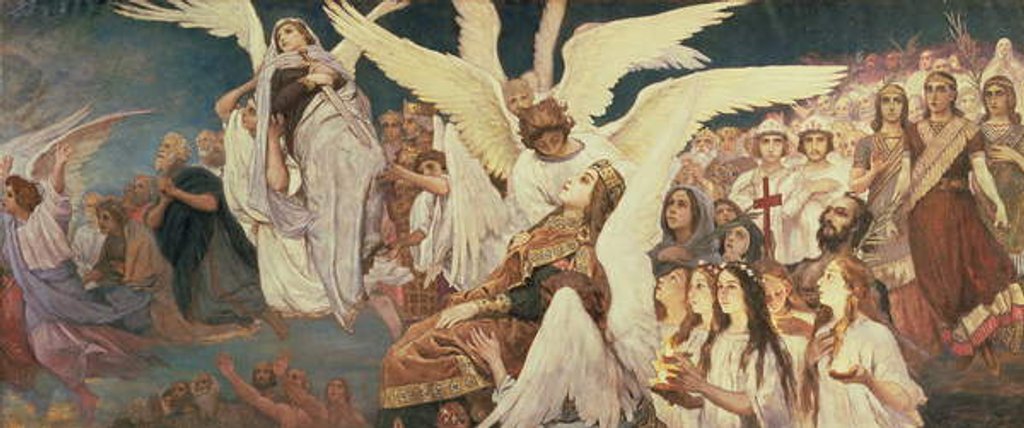 Detail of Right Panel from the Threshold of Paradise, 1885-96 by Victor Mikhailovich Vasnetsov