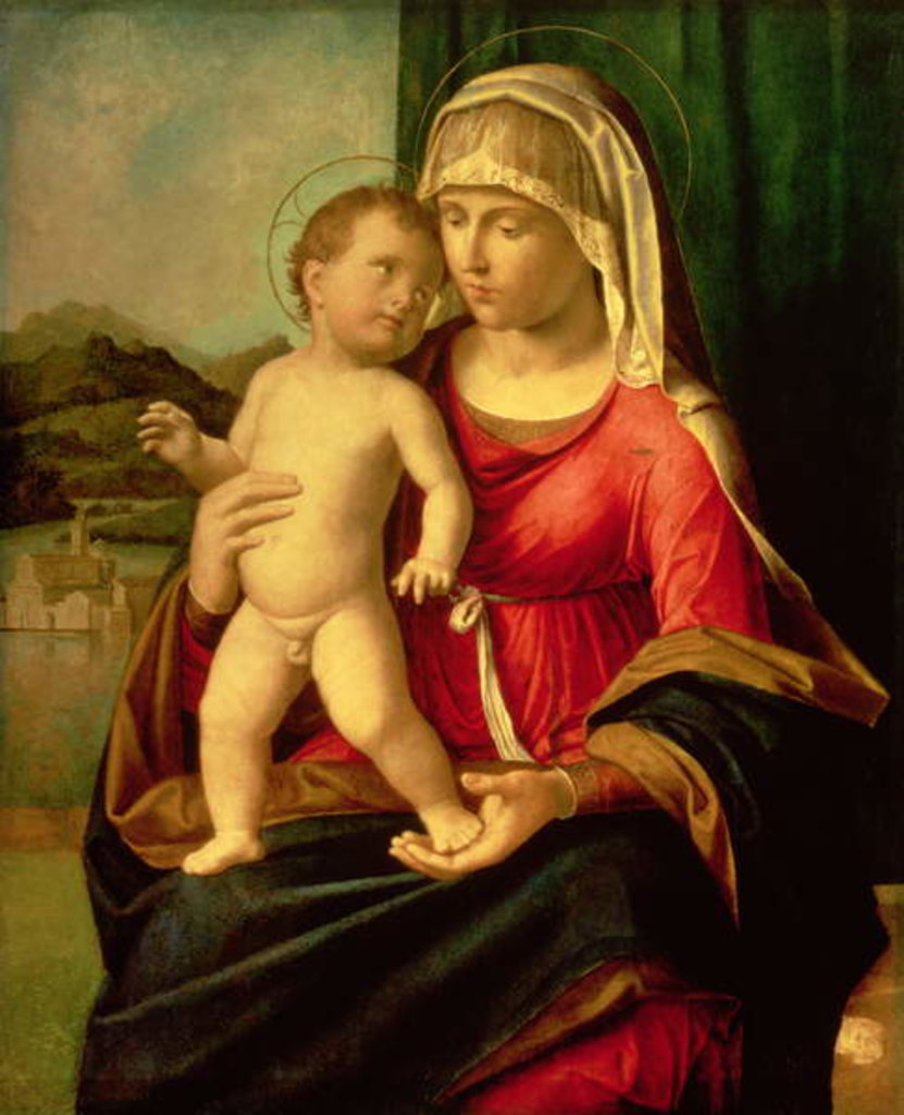 Detail of Madonna and Child by Giovanni Battista Cima da Conegliano