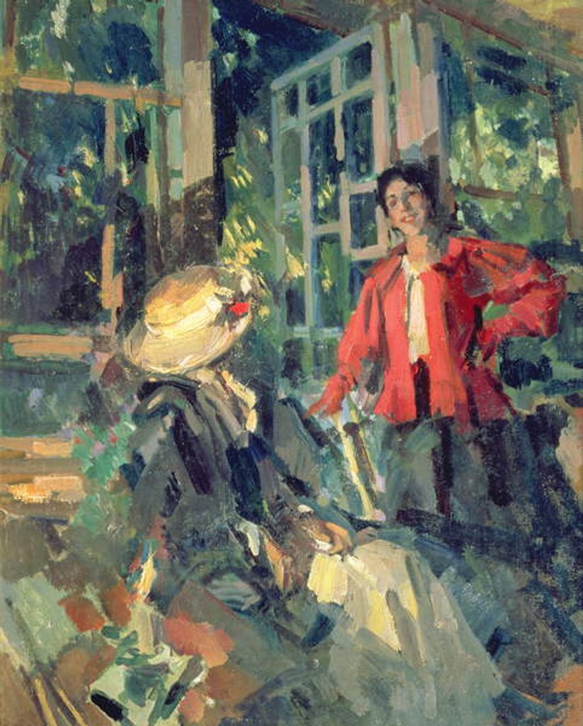 Detail of At the Window, 1919 by Konstantin Alekseevich Korovin