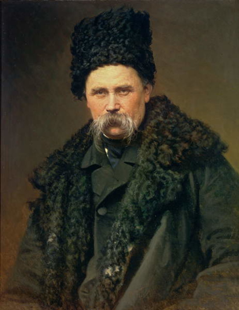 Detail of Portrait of the Ukranian Author Taras Grigorievich Shevchenko, 1871 by Ivan Nikolaevich Kramskoy