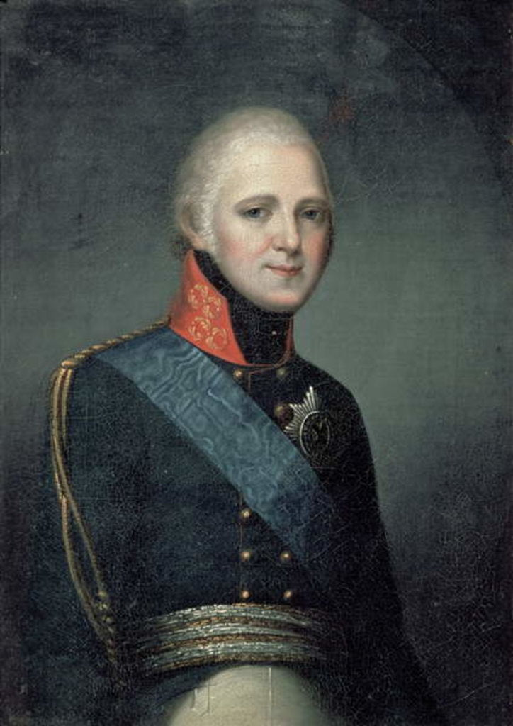 Detail of Portrait of Emperor Alexander I, 1804 by Franz Gerhard von Kugelgen