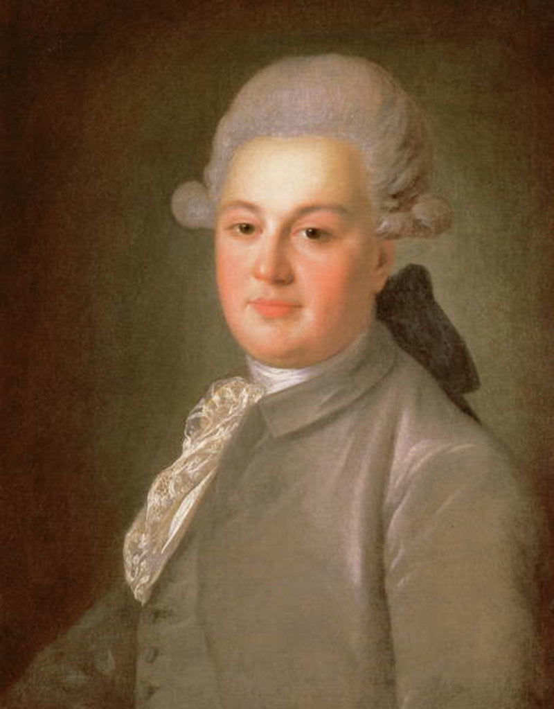 Detail of Portrait of Senator Count Artemy Vorontsov, after 1768 by Fedor Stepanovich Rokotov