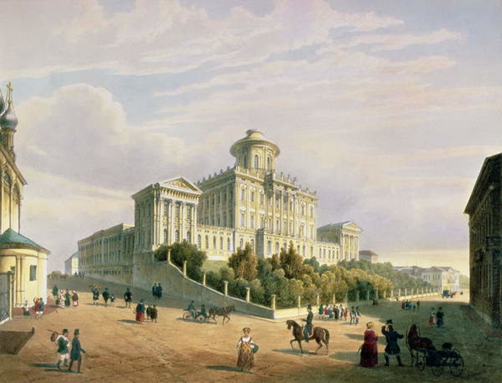 Detail of The Pashkov House, 1830s by Paul Marie Roussel (after)