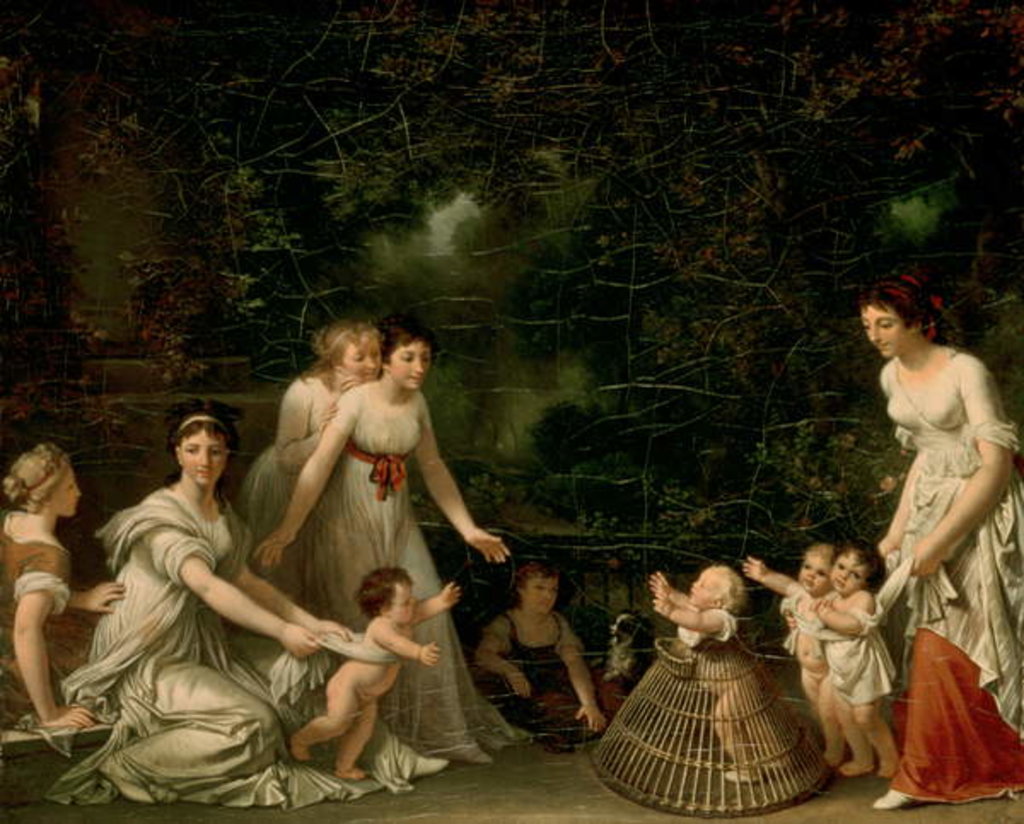 Detail of The First Steps by Marguerite Gerard