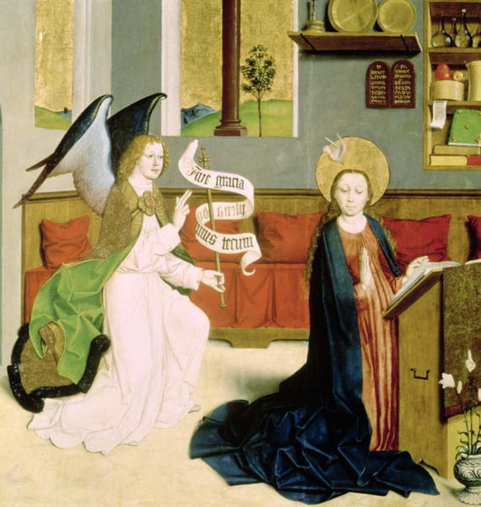 Detail of Annunciation, c.1470-80 by German School