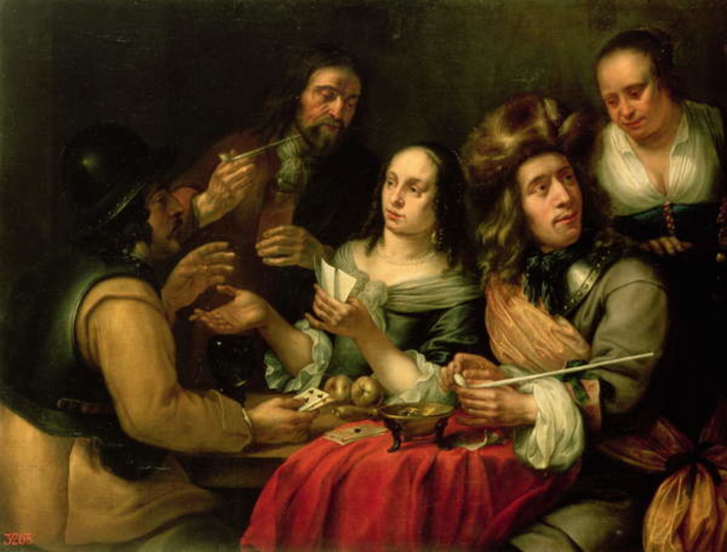 Detail of Playing Cards by Dingeman van der Hagen