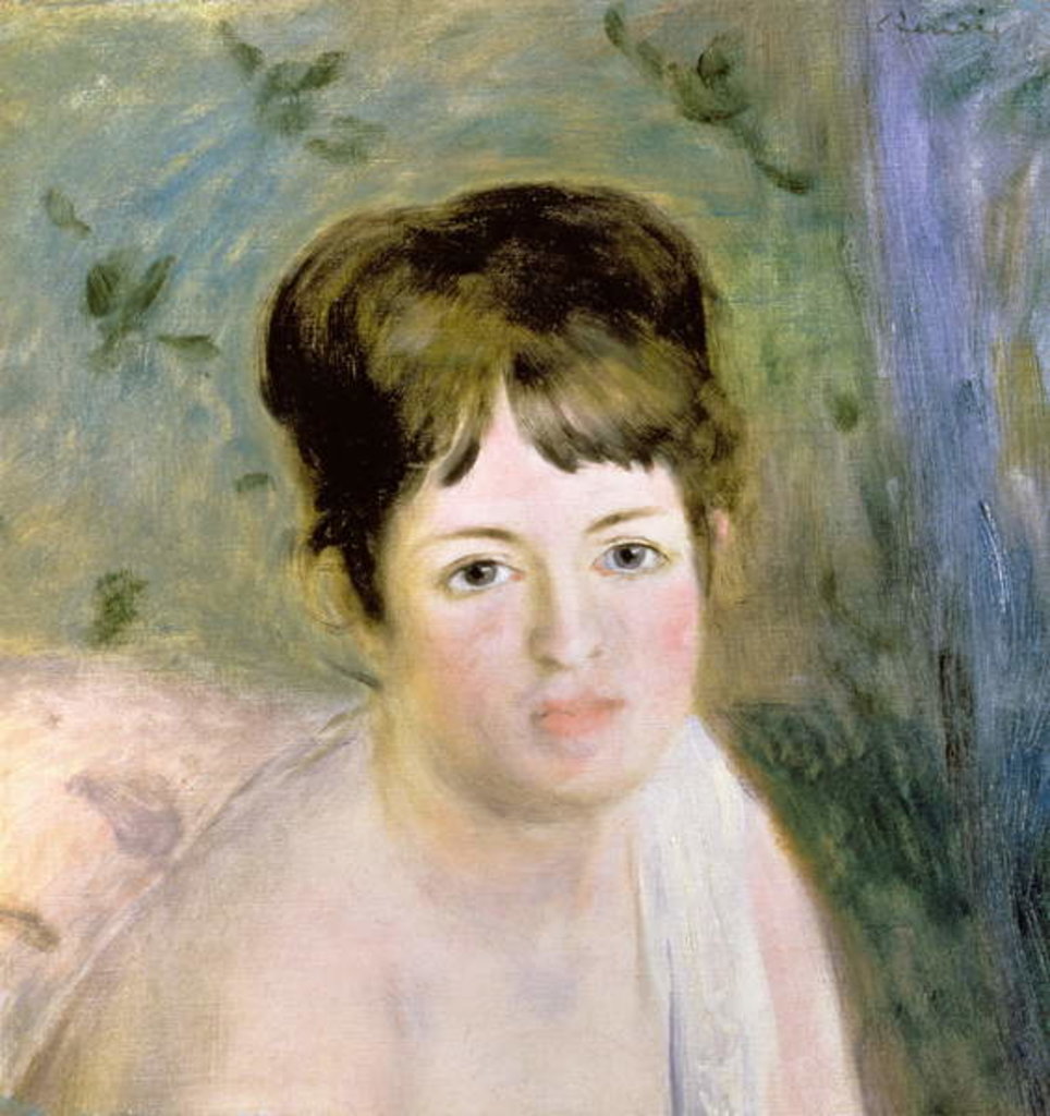 Detail of Woman's Head, c.1876 by Pierre Auguste Renoir