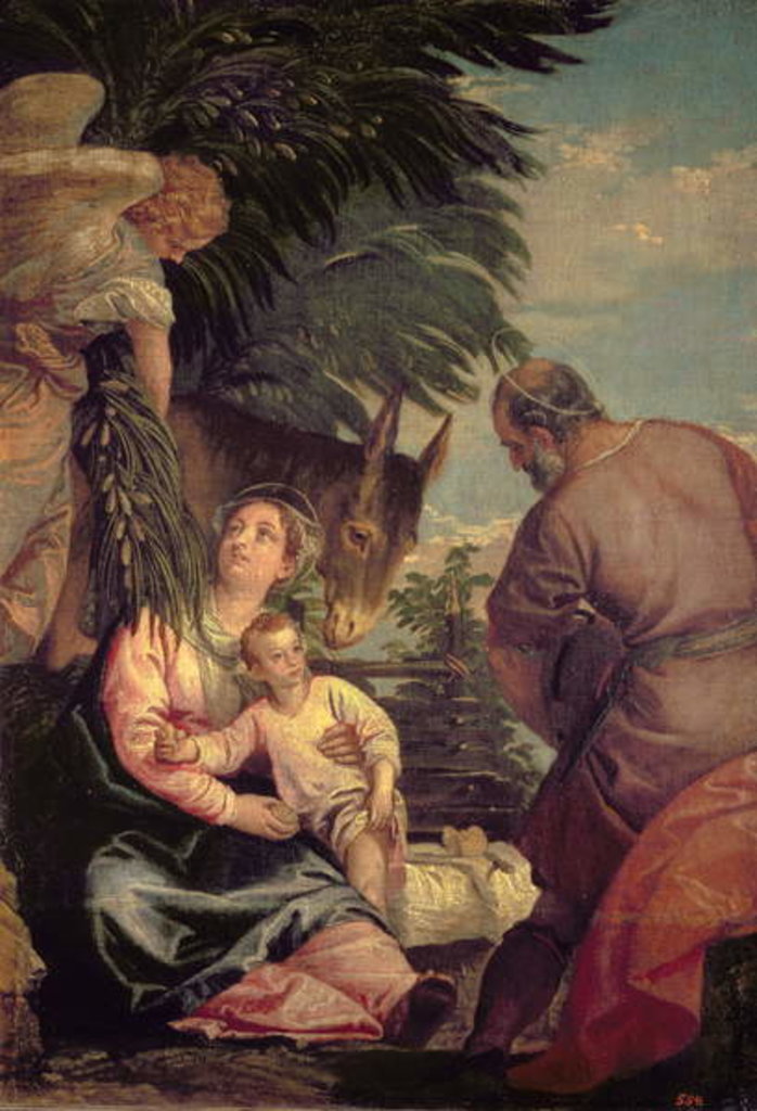 Detail of Rest on the Flight into Egypt by Veronese