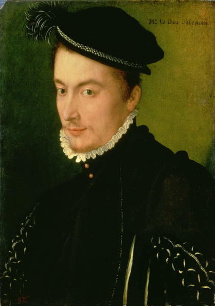 Detail of Hercule-Francois, Duke of Alencon, c.1570 by Francois Clouet