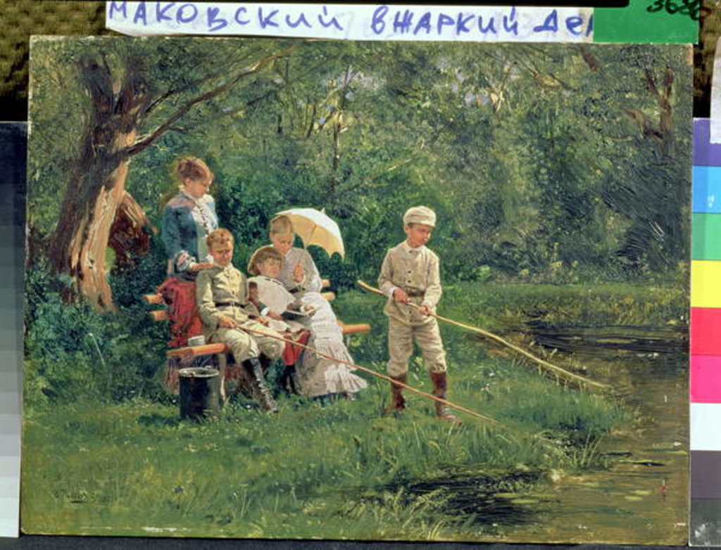 Detail of Midday Sun, 1881 by Vladimir Egorovic Makovsky