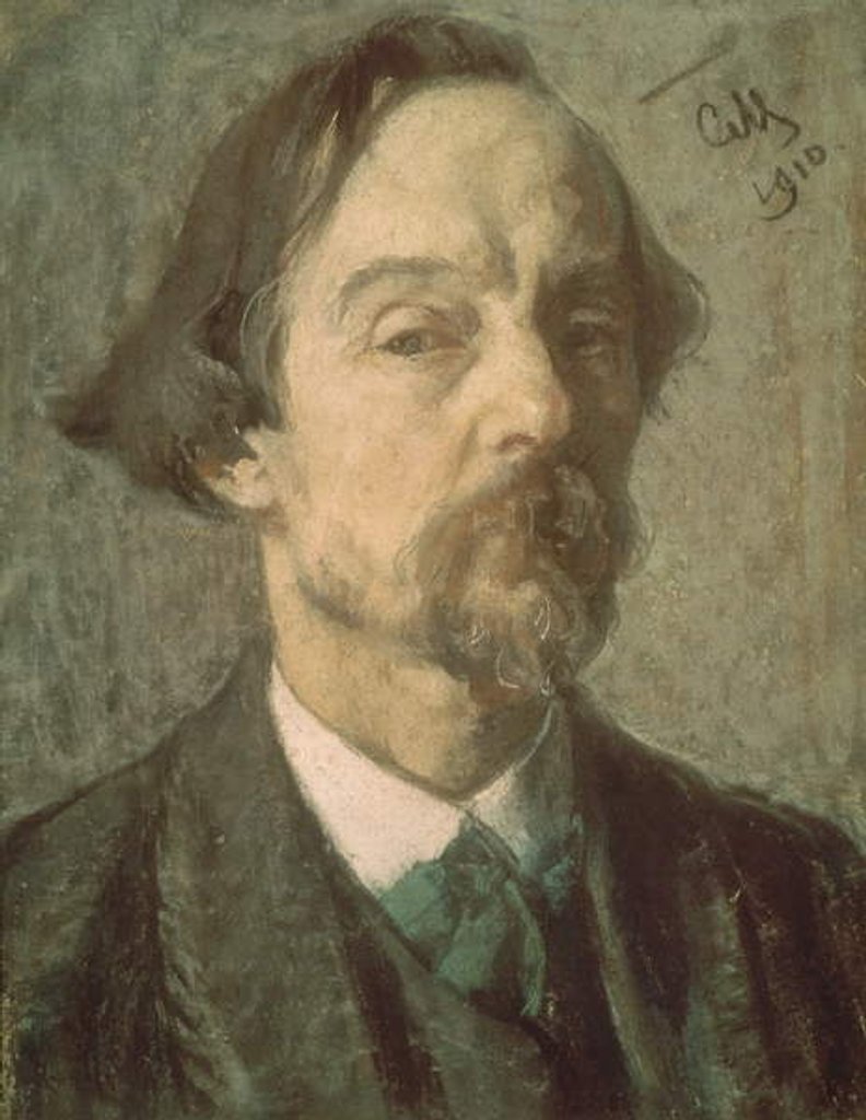 Detail of Self Portrait, 1910 by Sergei Vasilievich Malyutin