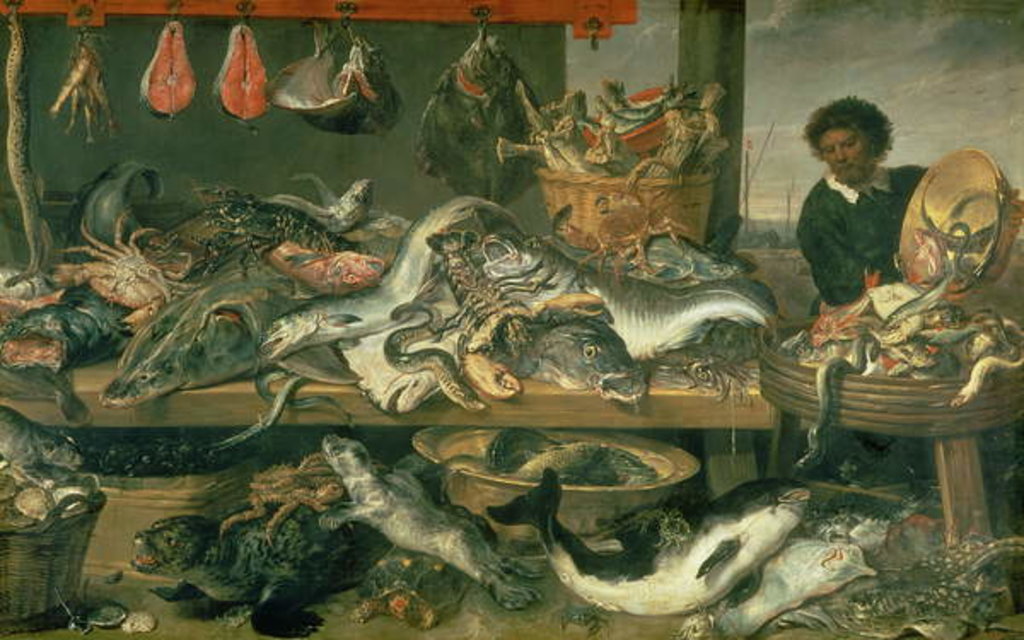 Detail of The Fish Market, 1618-21 by Frans Snyders or Snijders