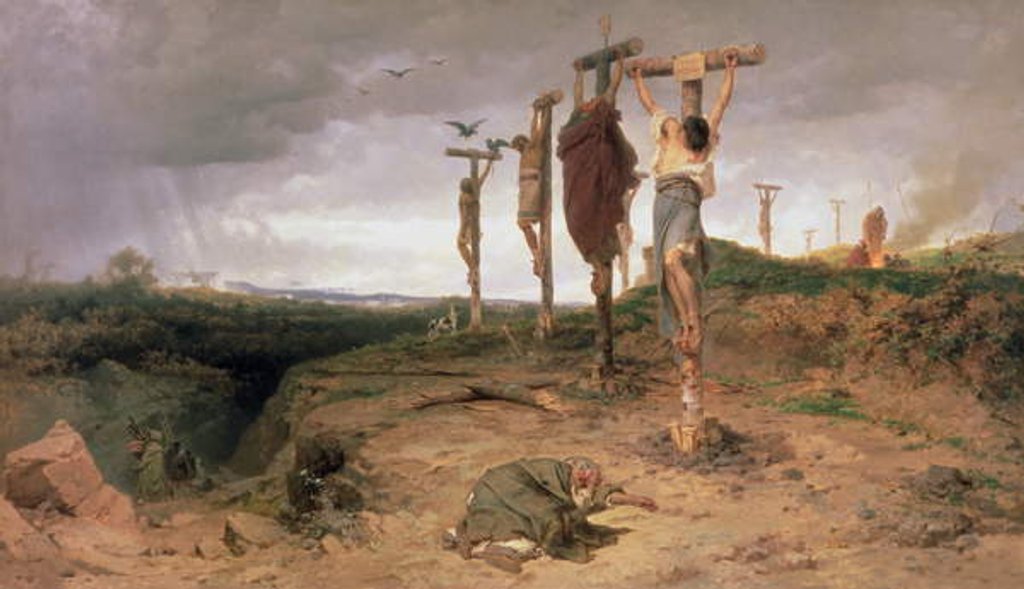 Detail of The Damned Field, Execution place in the Roman Empire, 1878 by Fedor Andreevich Bronnikov