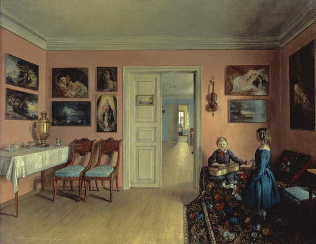 Detail of In the Artist's Room, 1855 by Iwan Chrutsky